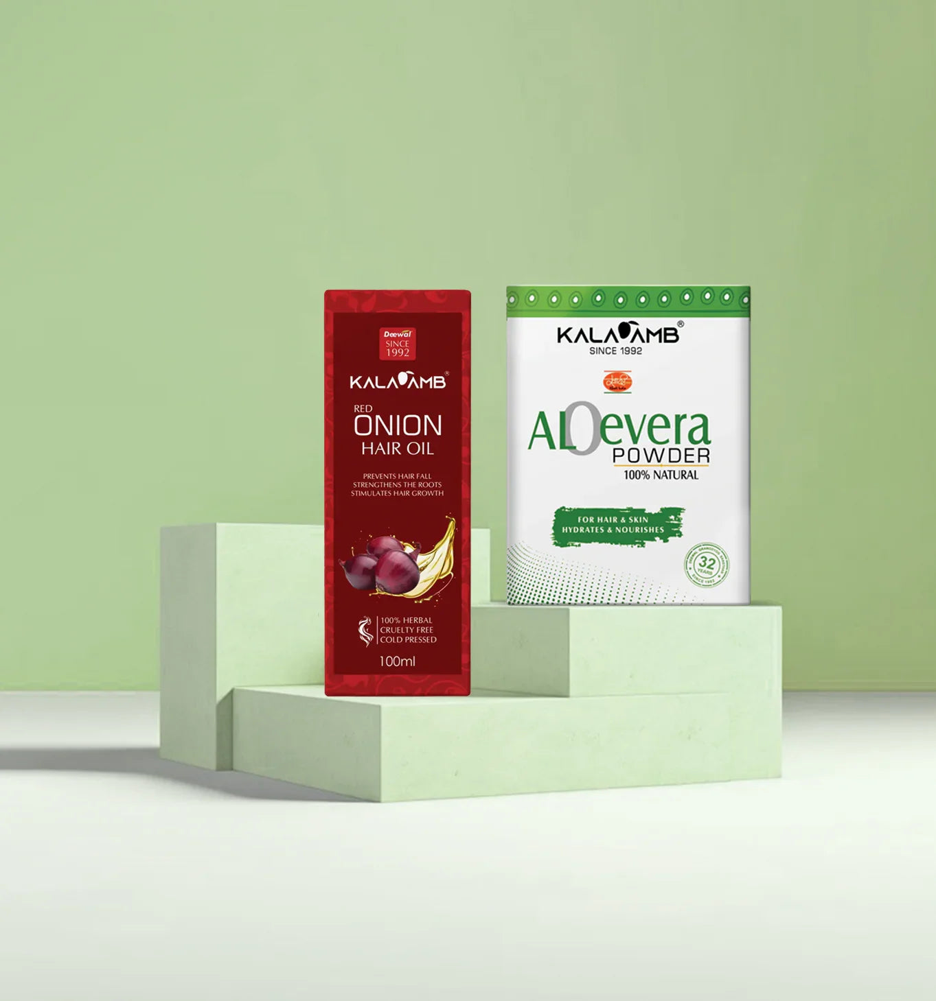 Onion Oil – Strong Hair + Kalaamb Aloe Powder – Natural