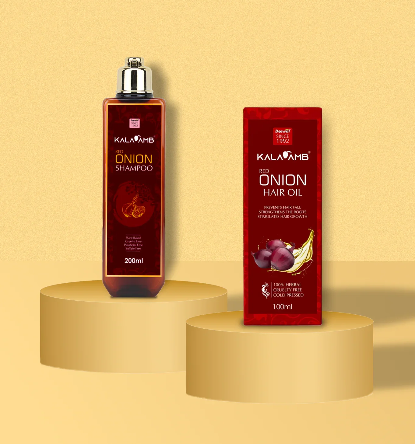 Onion Shampoo – Strong Hair + Onion Oil – Strong Hair