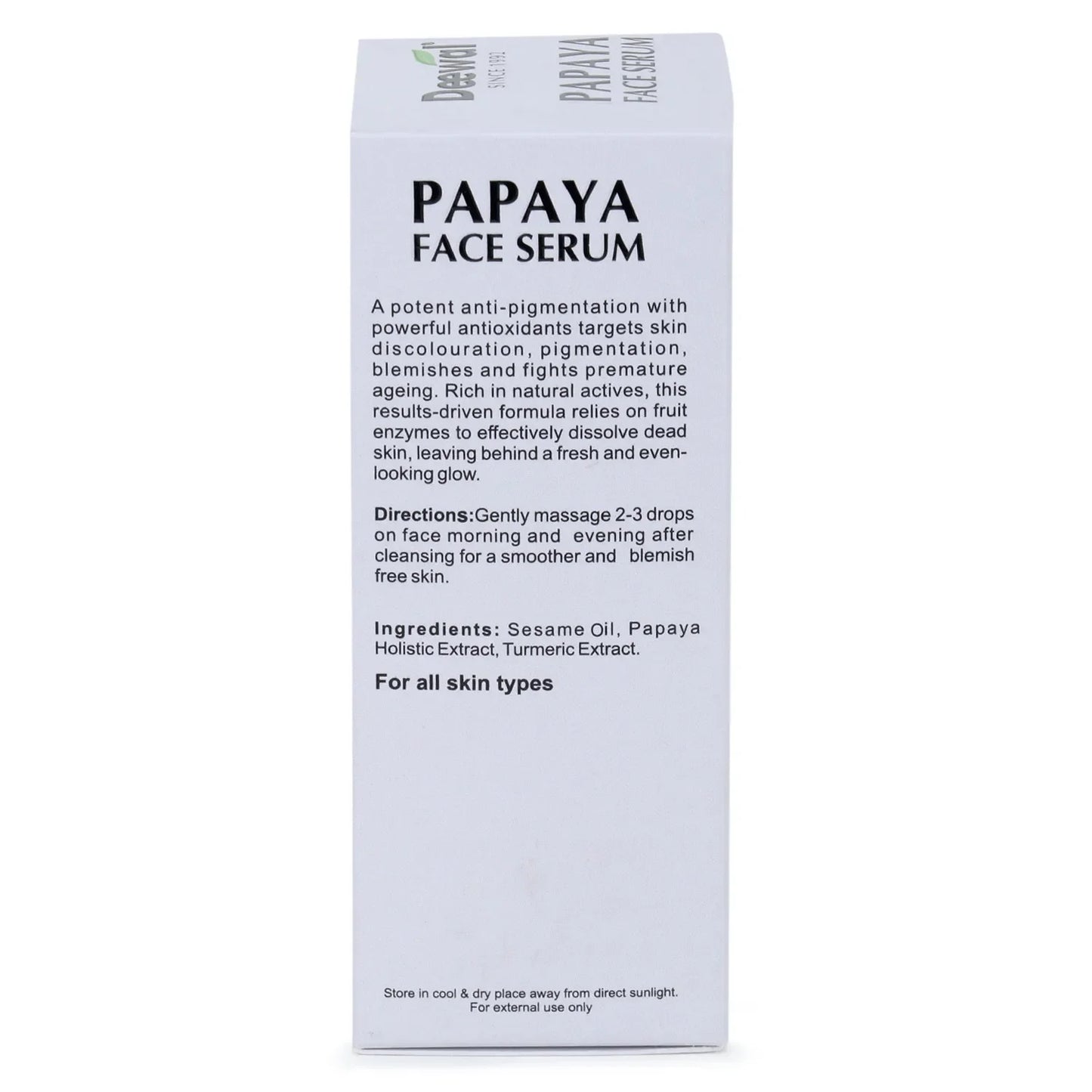 Deewal Papaya Serum – Spot Care - Deewal - Herbal Beauty and Health Products