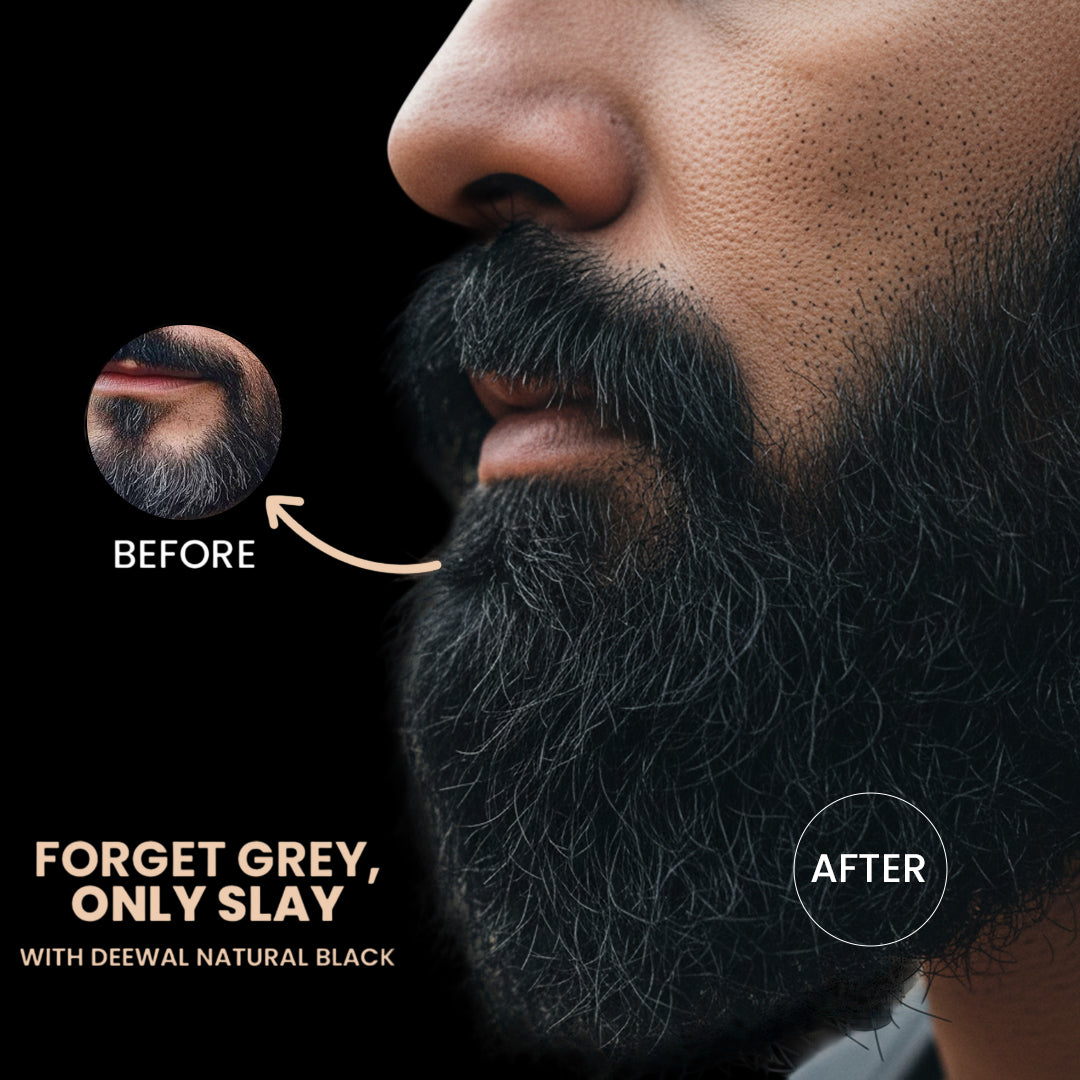 Deewal 9-Min Natural Beard Black Color