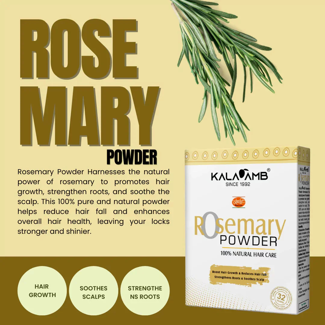 Kalaamb Rosemary Powder – Hair Care - Deewal - Herbal Beauty and Health Products