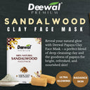 Deewal Sandalwood Clay Mask –100% Pure - Deewal - Herbal Beauty and Health Products