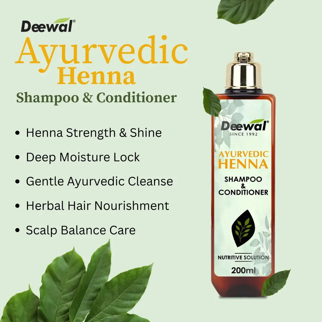 Henna Shampoo+Conditioner – Natural - Deewal - Herbal Beauty and Health Products
