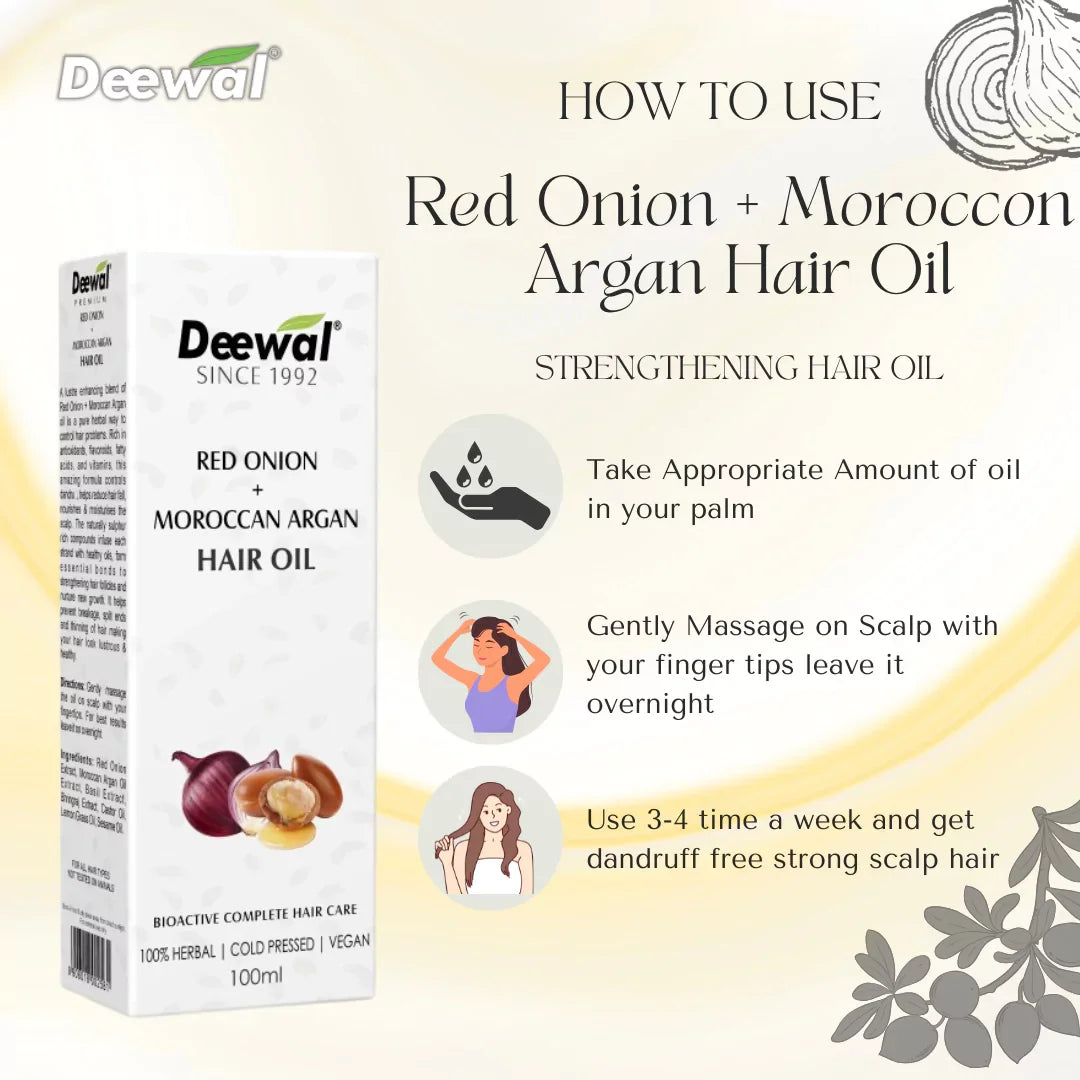 Deewal Onion Moroccan Oil - Deewal - Herbal Beauty and Health Products