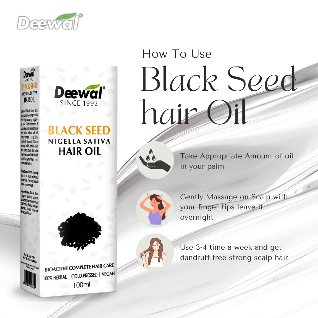 Deewal Black Seed Hair Oil - Deewal - Herbal Beauty and Health Products