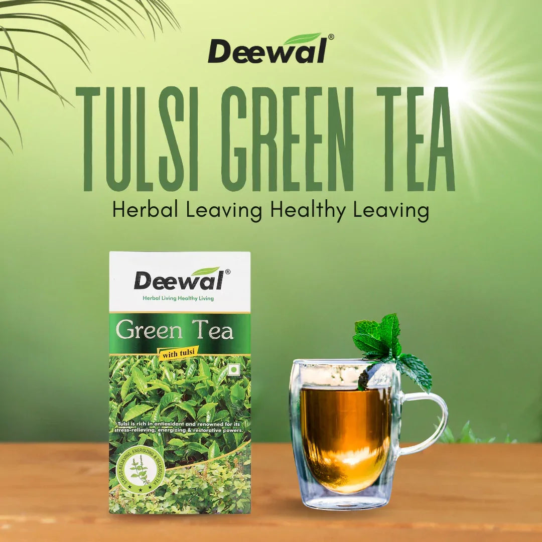 Deewal Tulsi Green Tea – Wellness - Deewal - Herbal Beauty and Health Products