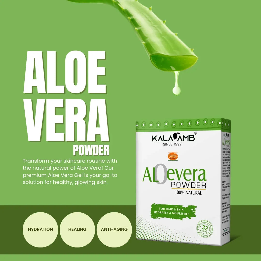 Kalaamb Aloe Powder – Natural, 2 Pack - Deewal - Herbal Beauty and Health Products