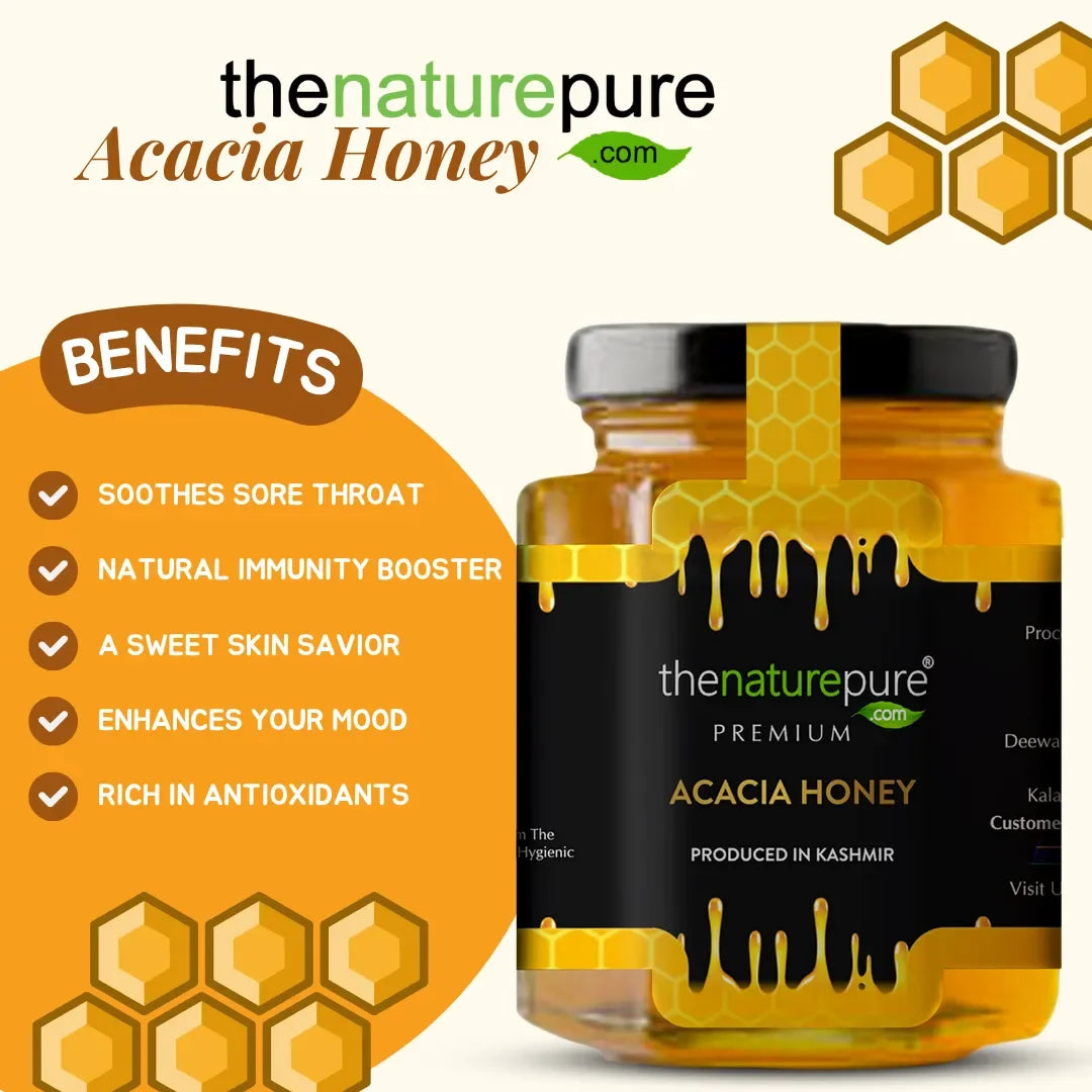 Pure Acacia Honey – 100% Natural - Deewal - Herbal Beauty and Health Products