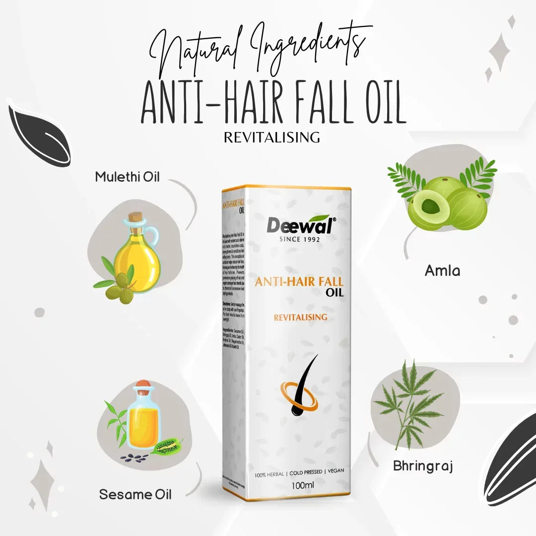 Deewal Anti Hair Fall Oil - Deewal - Herbal Beauty and Health Products