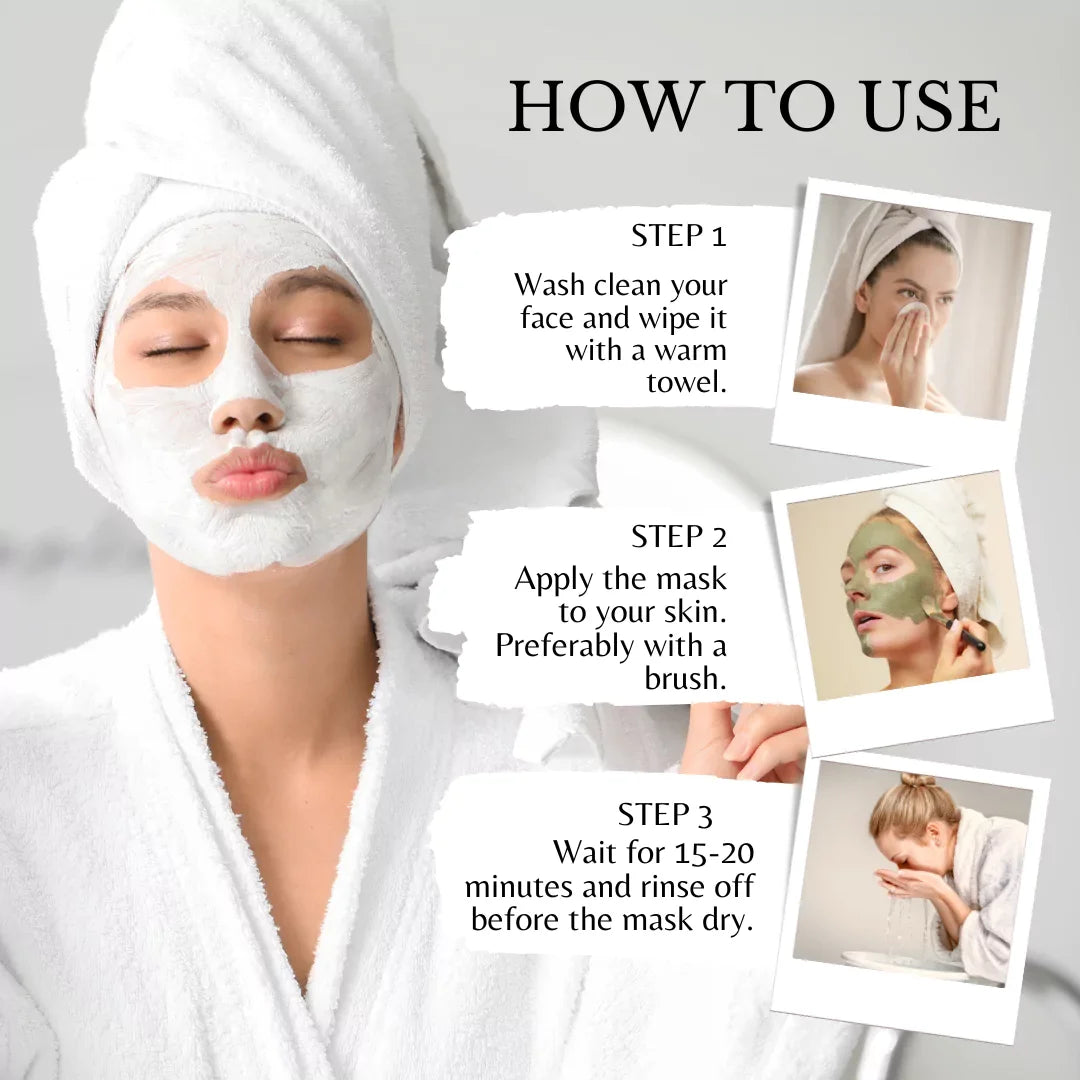 Deewal Rose Clay Mask –100% Pure - Deewal - Herbal Beauty and Health Products