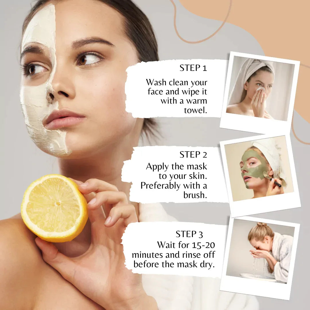 Deewal Vit C Clay Mask – Anti-Ageing - Deewal - Herbal Beauty and Health Products