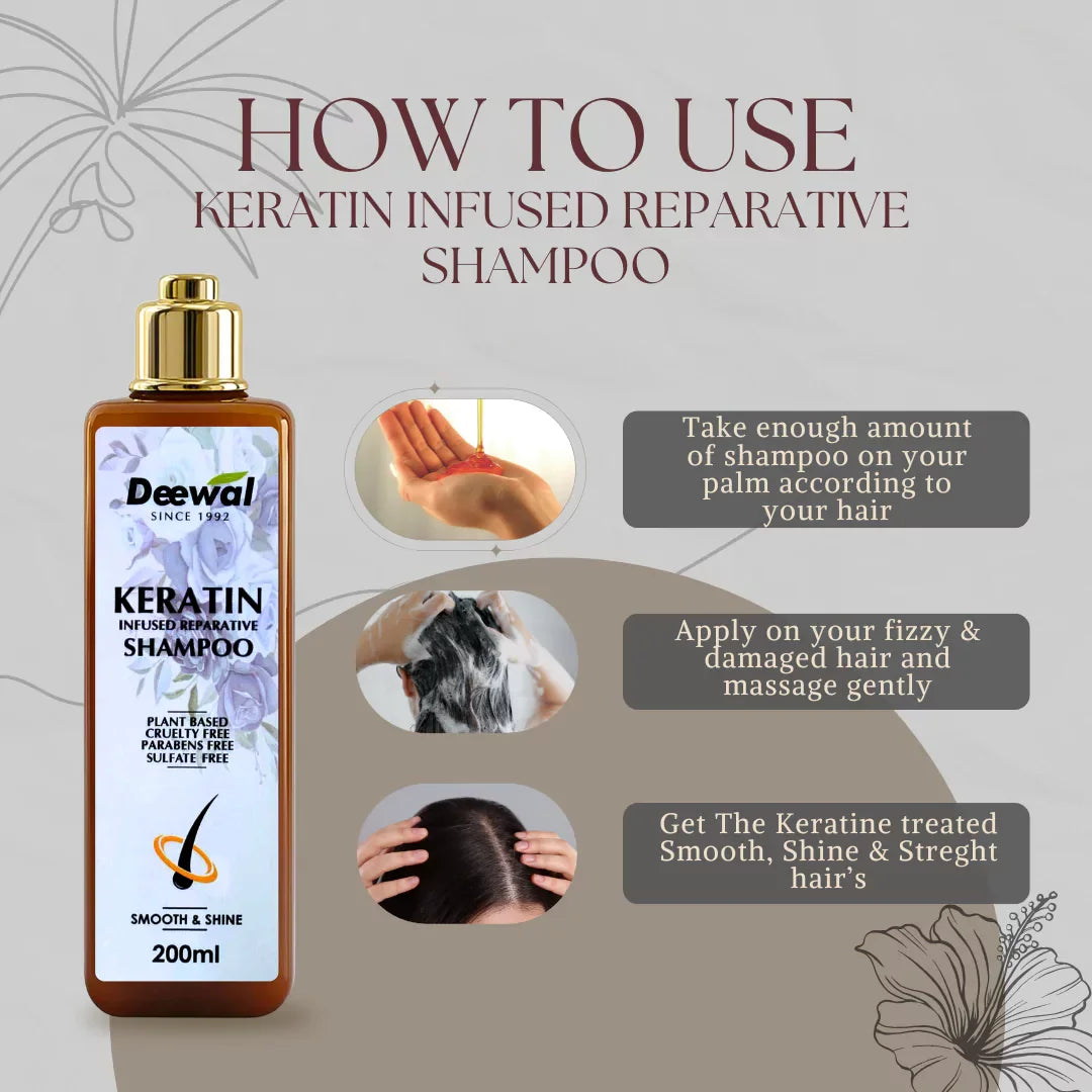 Deewal Keratin Shampoo - Deewal - Herbal Beauty and Health Products