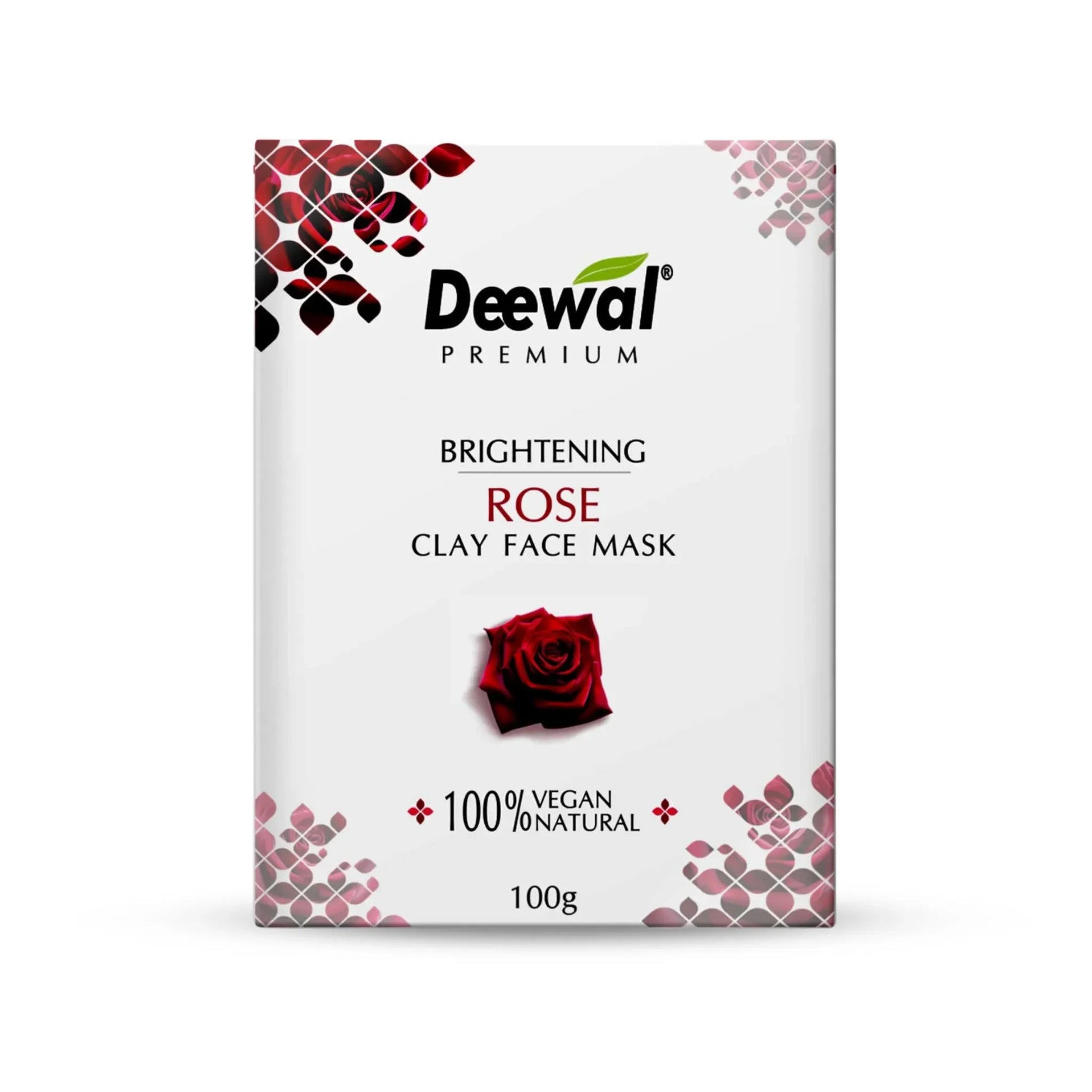 Deewal Rose Clay Mask –100% Pure - Deewal - Herbal Beauty and Health Products