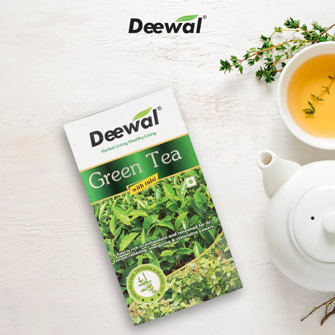 Deewal Tulsi Green Tea – Wellness - Deewal - Herbal Beauty and Health Products