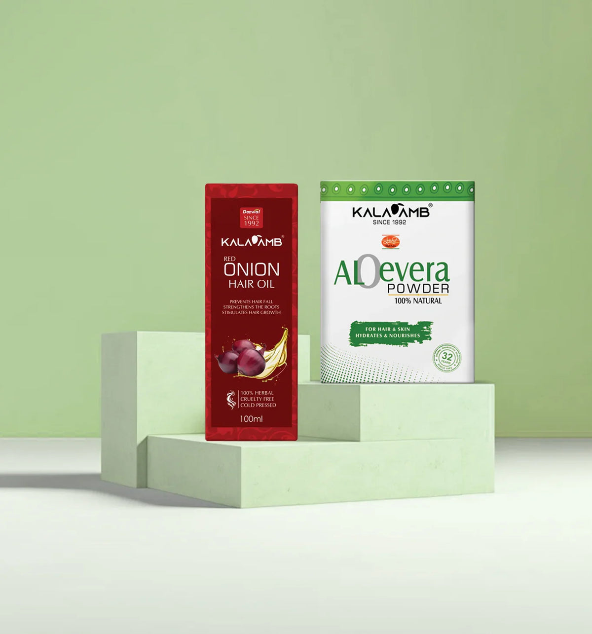 Onion Oil – Strong Hair + Kalaamb Aloe Powder – Natural