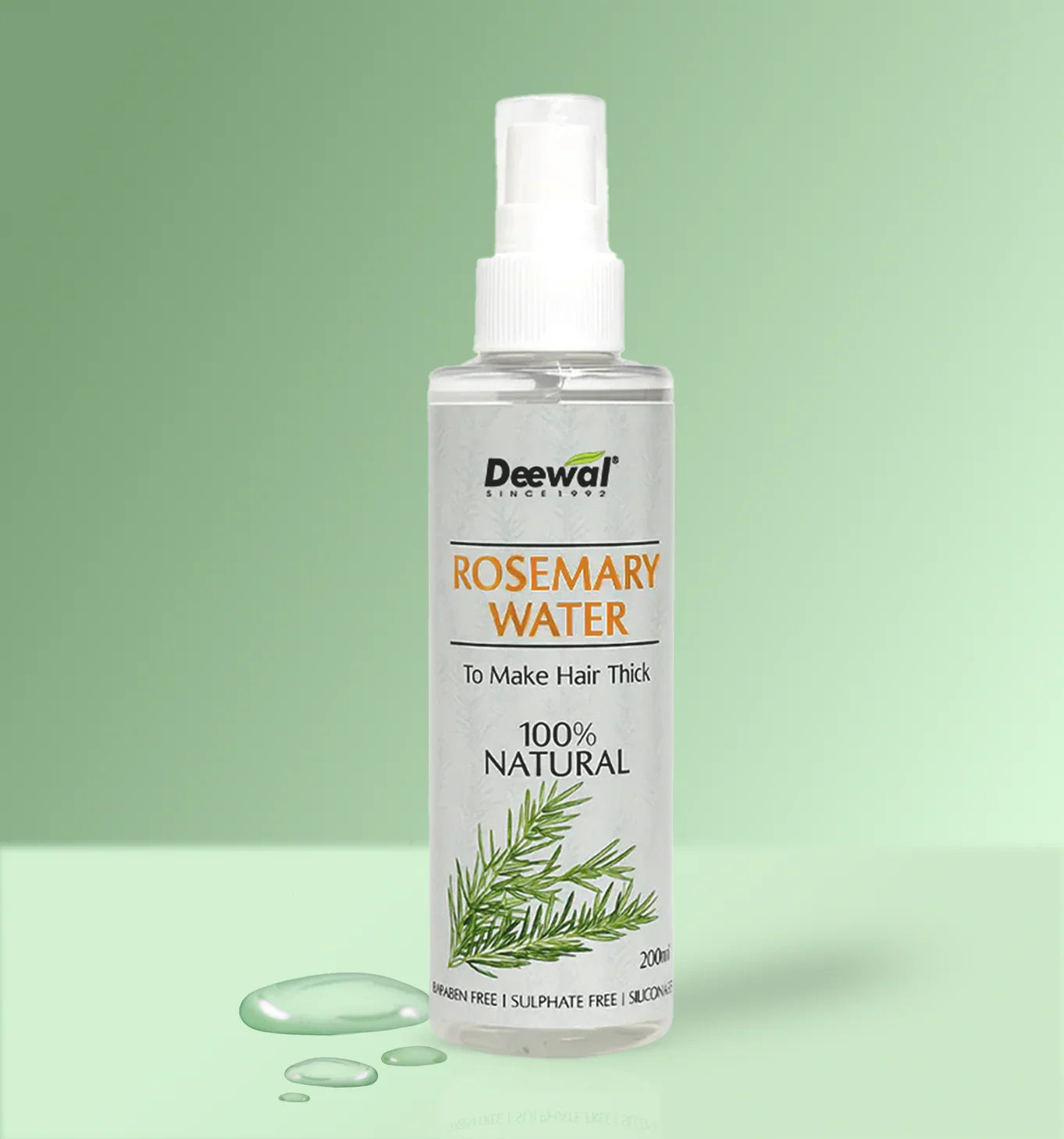 Rosemary Water for Thick Hair - Deewal - Herbal Beauty and Health Products