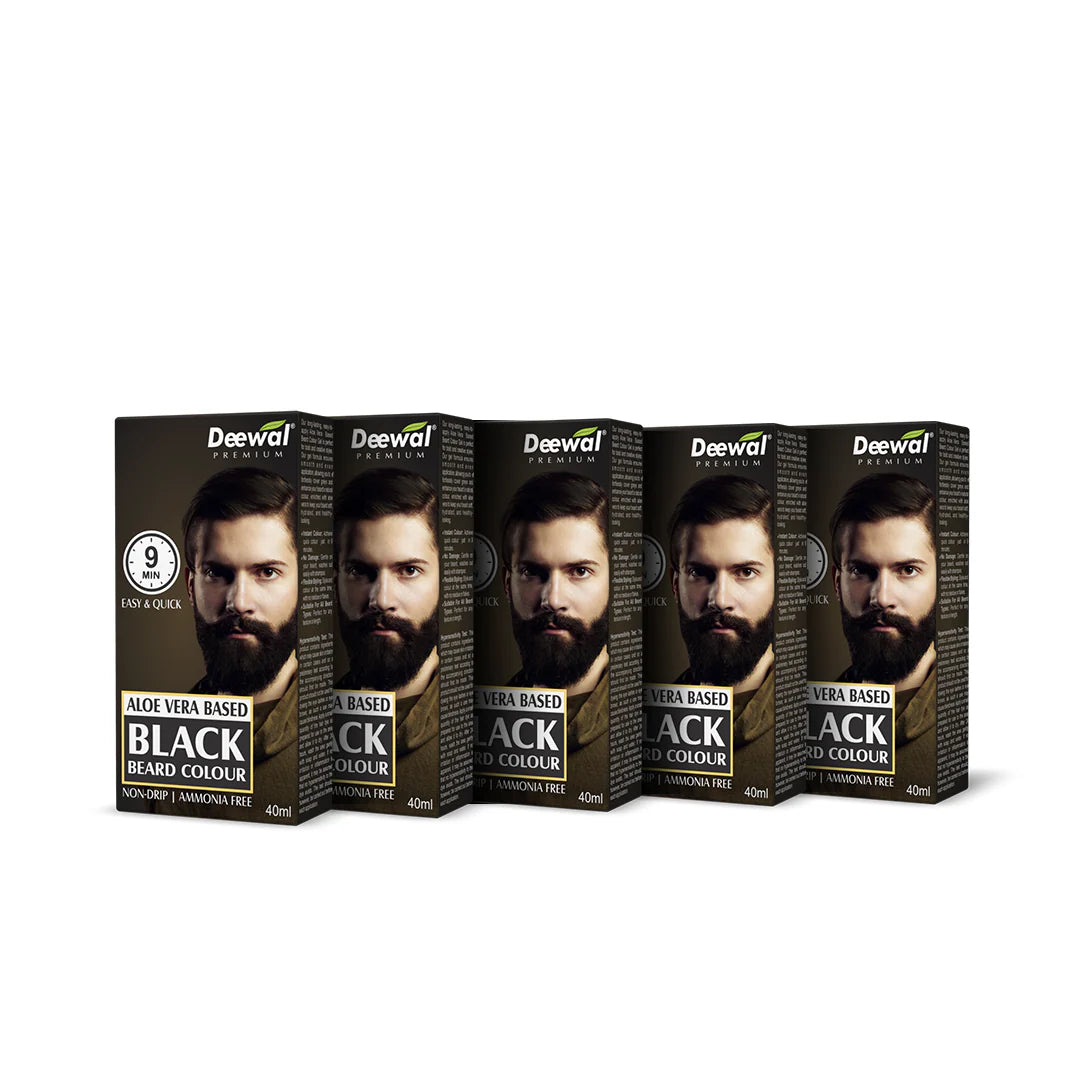 Deewal 9-Min Natural Beard Black Color