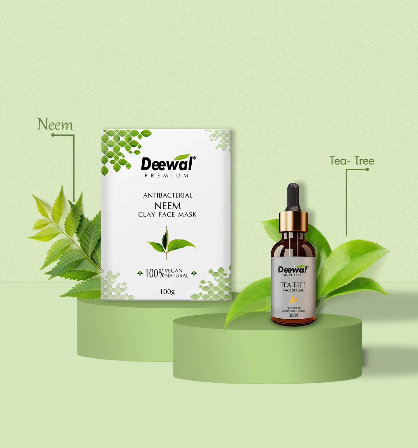 Anti-Acne Ritual: Neem Mask & Serum