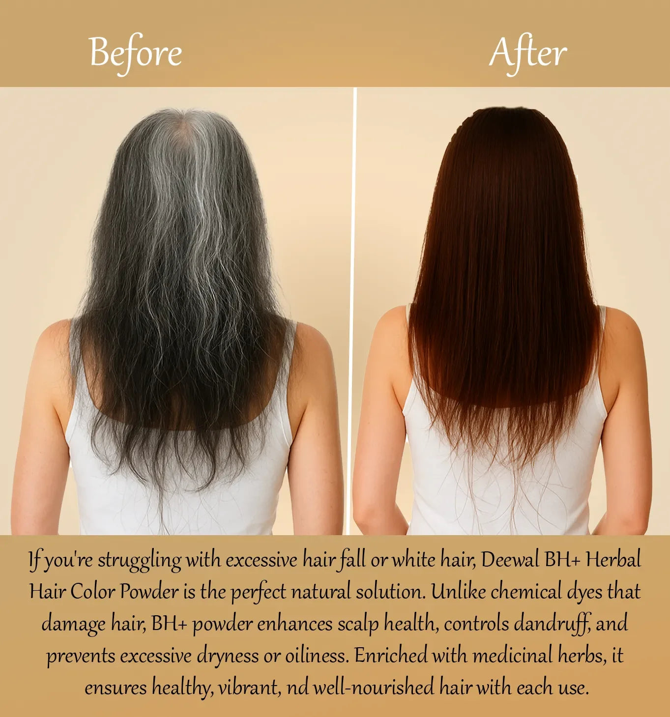 Deewal BH+ Brown Hair Color - Deewal - Herbal Beauty and Health Products