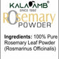 Kalaamb Rosemary Powder – Hair Care - Deewal - Herbal Beauty and Health Products