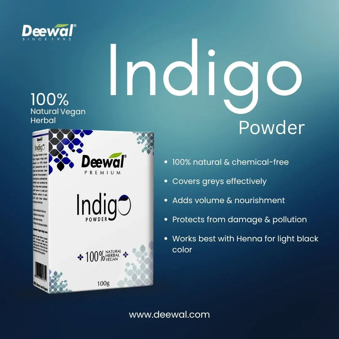 Organic Indigo – Grey Coverage - Deewal - Herbal Beauty and Health Products