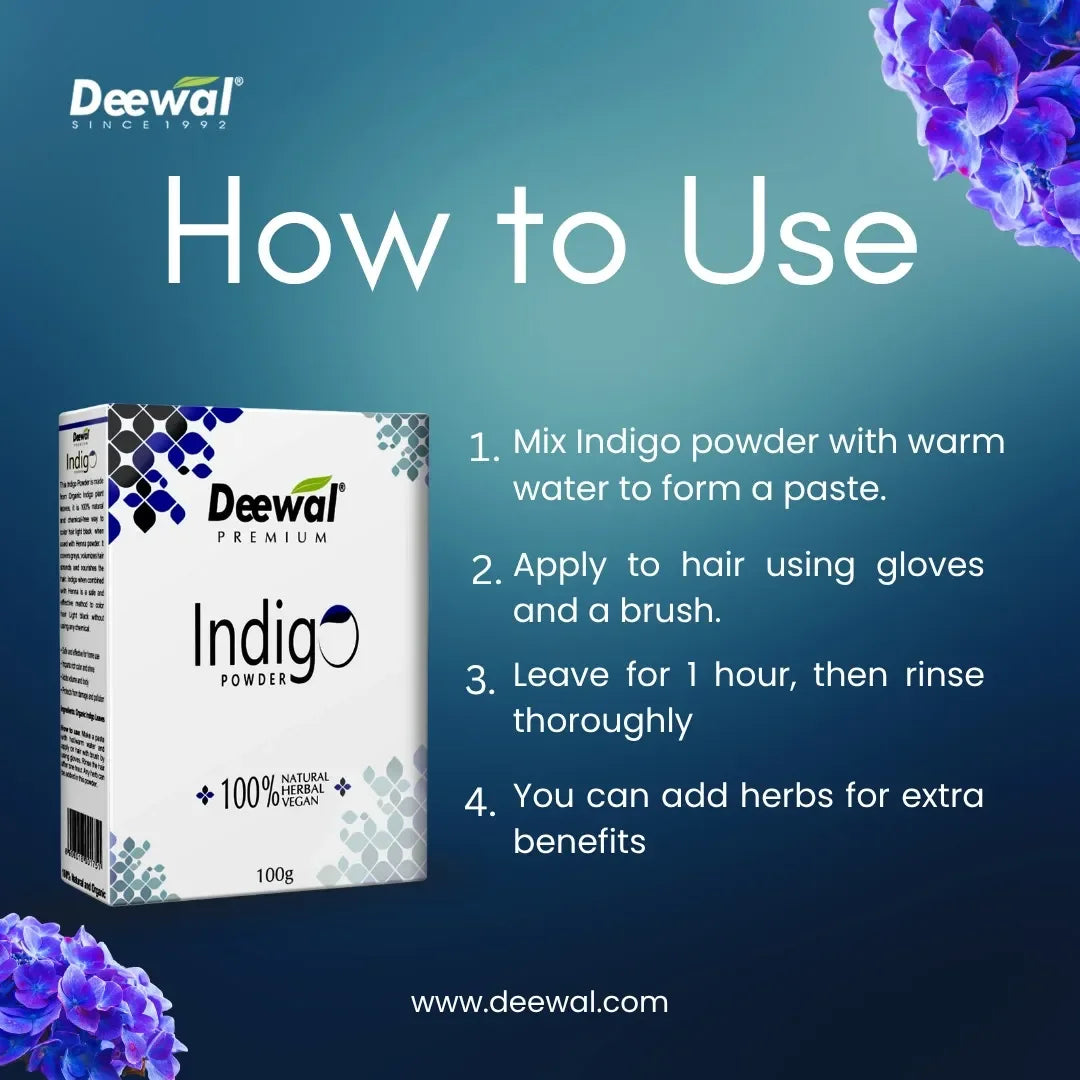 Organic Indigo – Grey Coverage - Deewal - Herbal Beauty and Health Products
