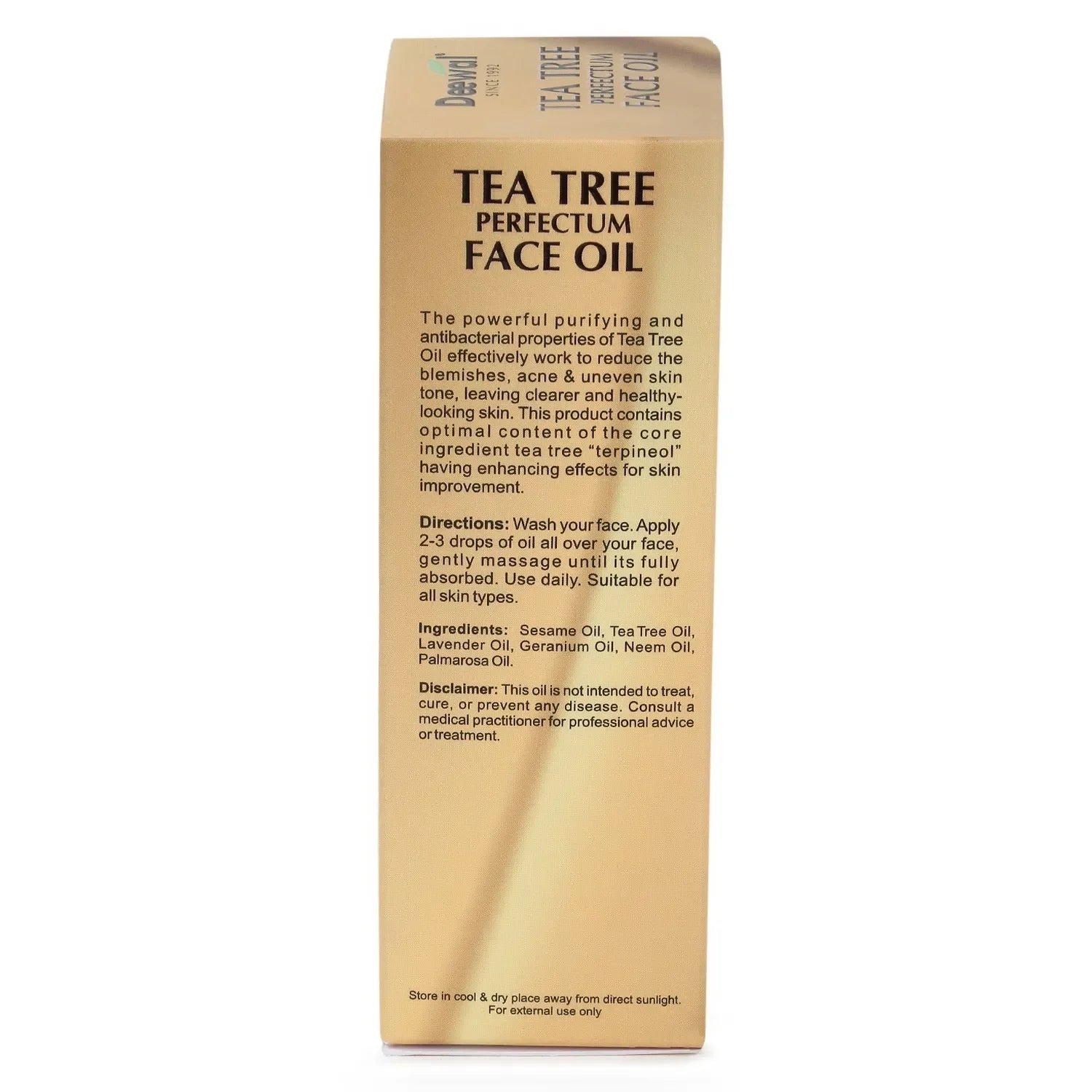 Deewal Tea Tree Face Oil-Anti-Acne - Deewal - Herbal Beauty and Health Products