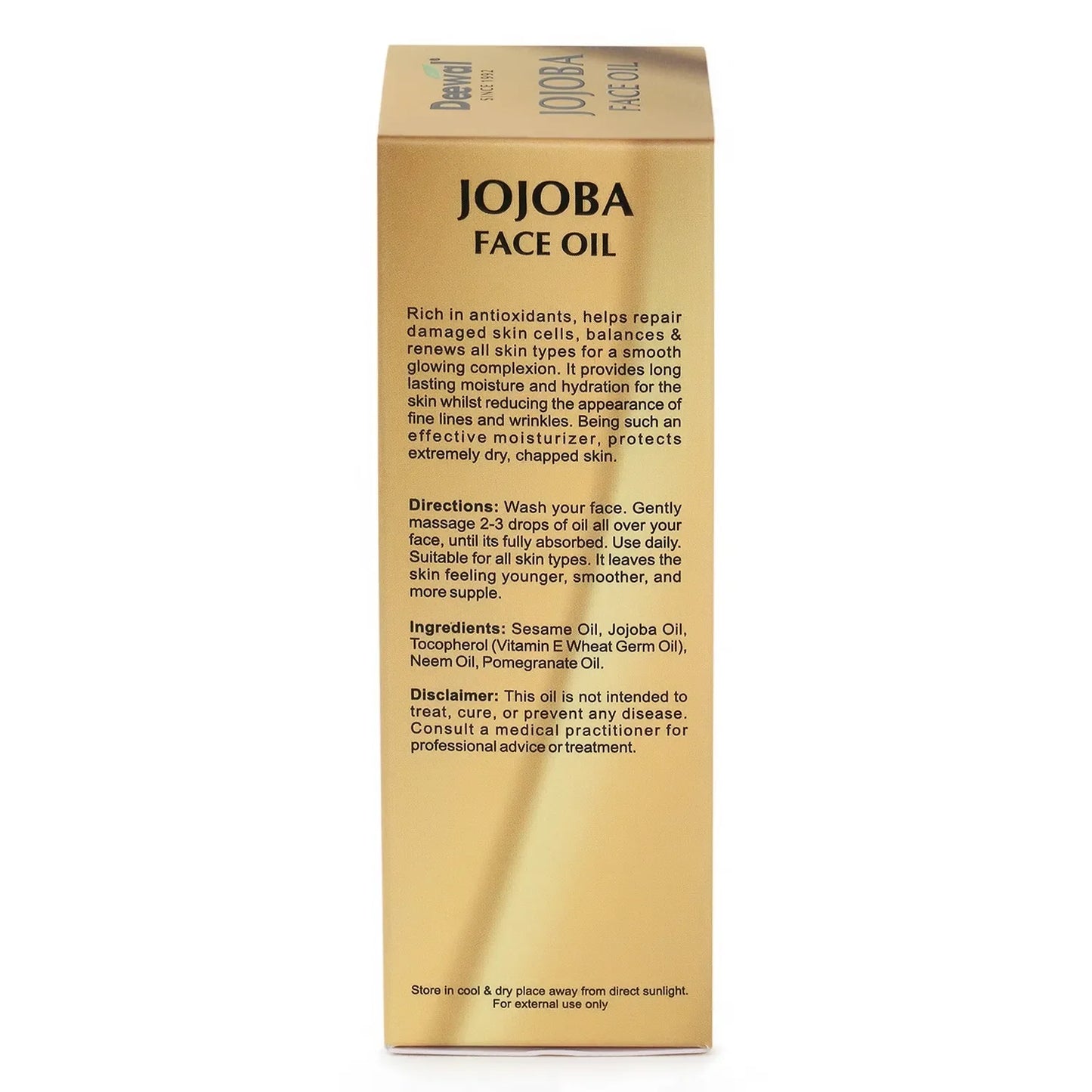 Deewal Jojoba Oil – Acne Control - Deewal - Herbal Beauty and Health Products