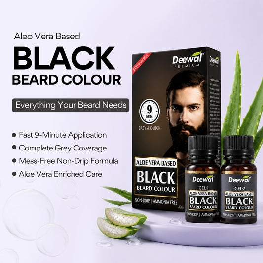 Deewal 9-Min Natural Beard Black Colour