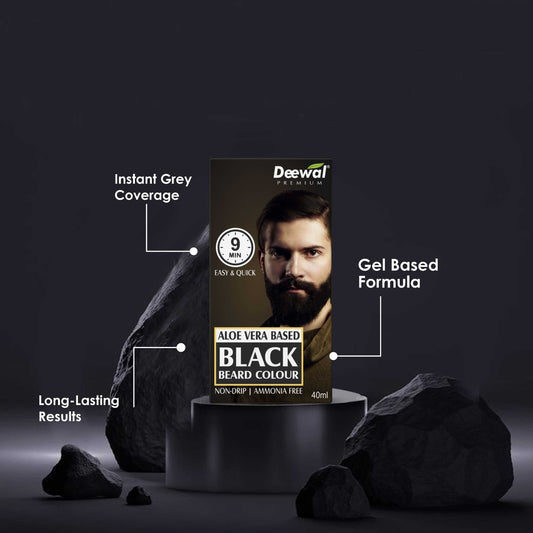 Beard Colour – Black (pack-5)